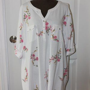 Croft & Barrow Floral Tunic Size 4X